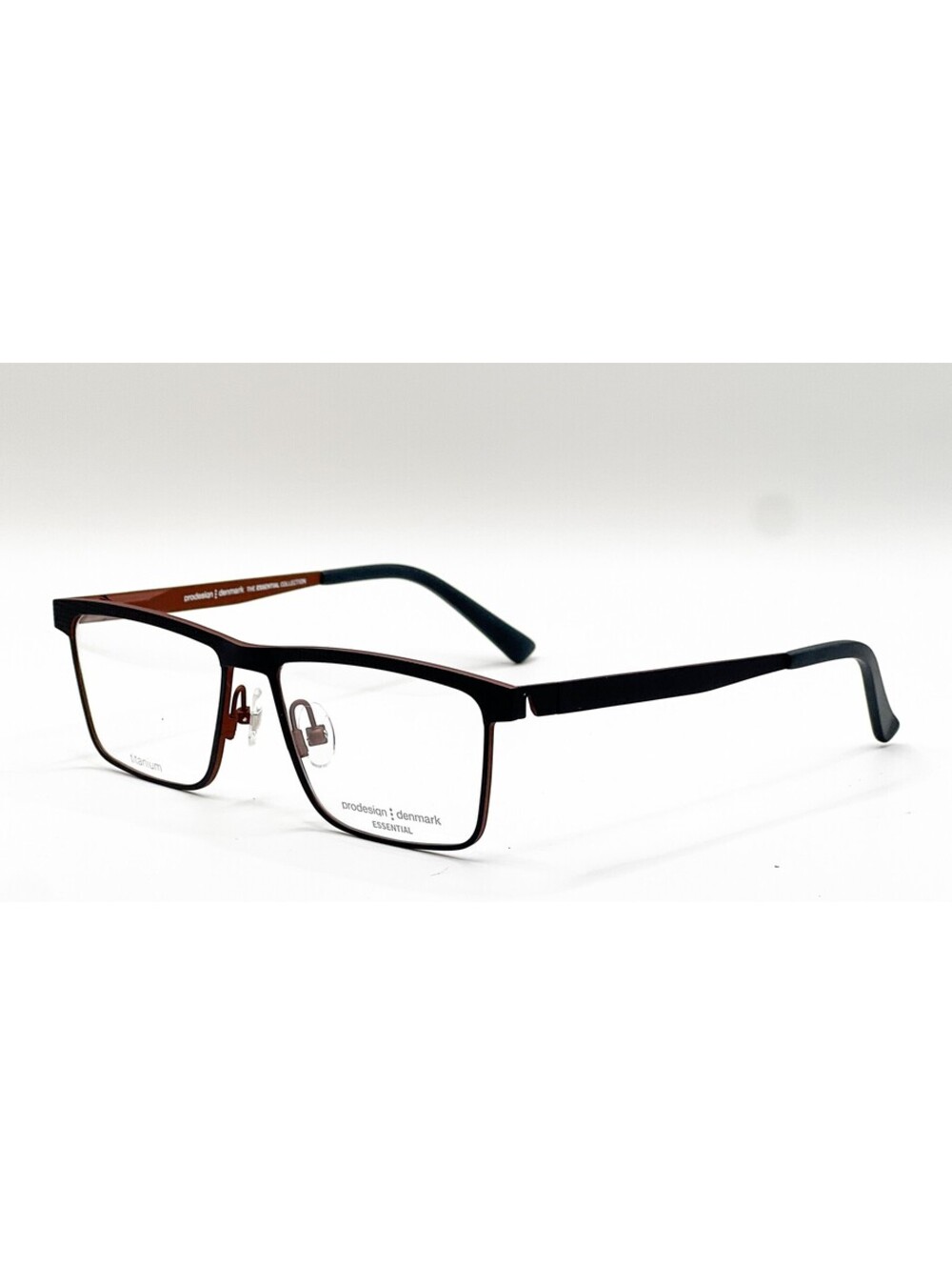 Prodesign Denmark 1448 C.9131 Navy Dark Matt Rectangle Eyeglass Frames 53-16-140